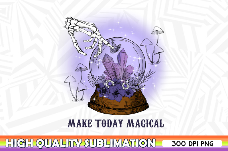 make-today-magical-skeleton-hand-png