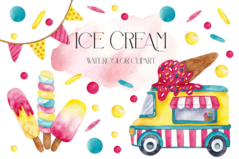 ice-cream-watercolor-clipart