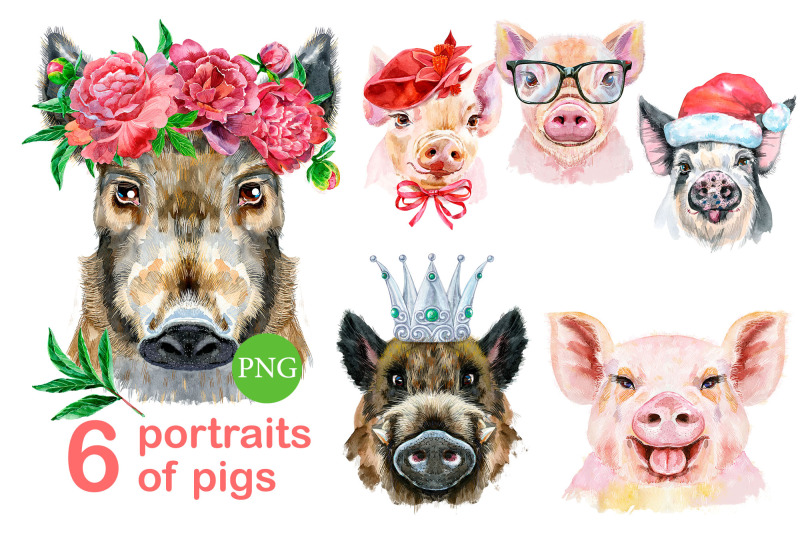 cute-watercolor-pigs-part-17