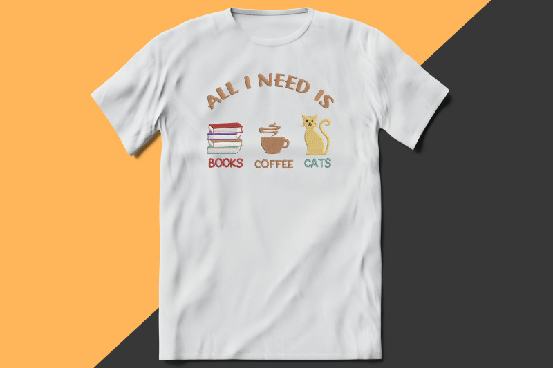 all-i-need-is-books-coffee-and-cats-embroidery-coffee-lover-gift