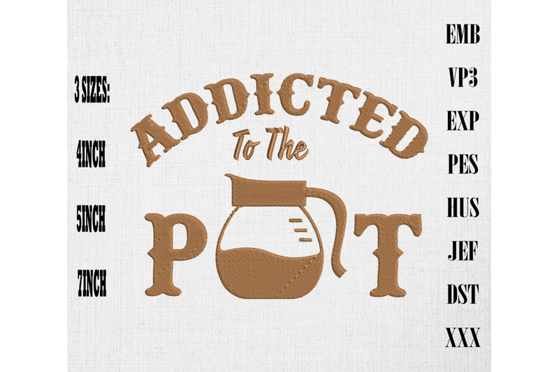 addicted-to-the-pot-coffee-embroidery-coffee-lover-gift