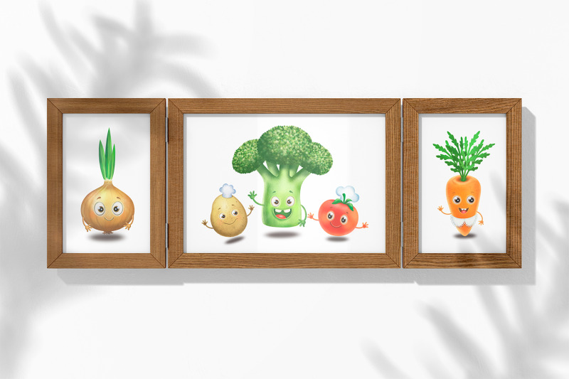 funny-vegetables-clipart-cabbage-carrot-cucumber-tomato