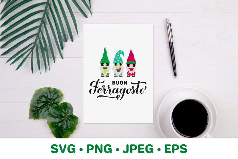 buon-ferragosto-gnomes-svg-italian-summer-holiday