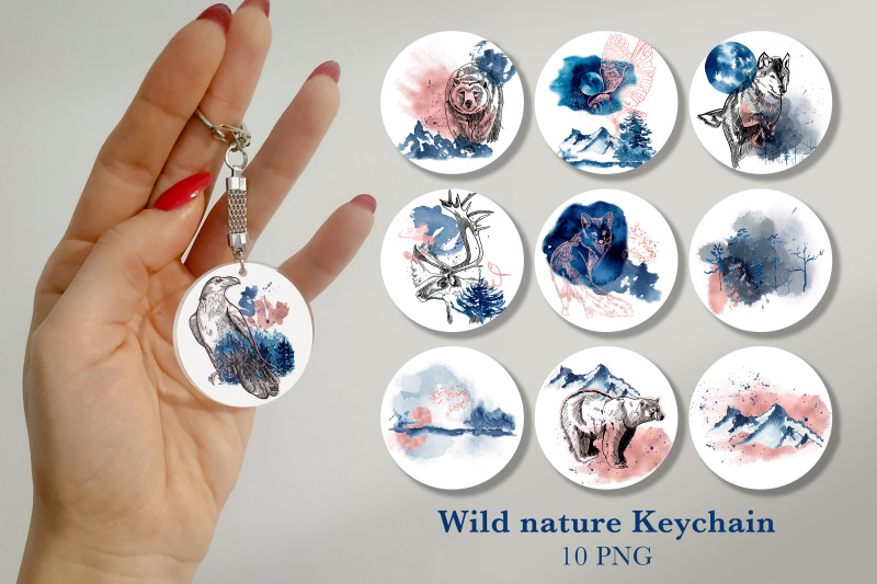 wild-animal-keychain-sublimation-png-keychain-bundle