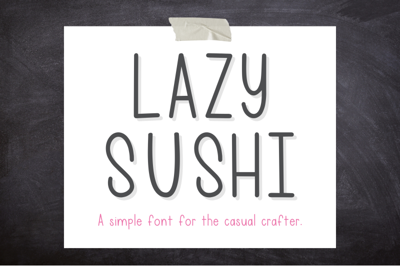 lazy-sushi-font