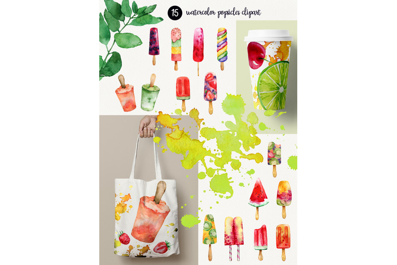 watercolor-popsicles-amp-berries-clipart