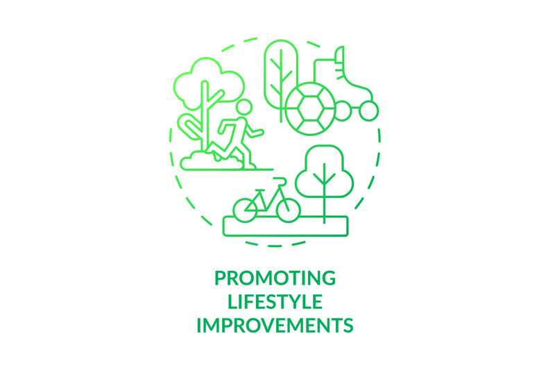 promoting-lifestyle-improvements-green-gradient-concept-icon