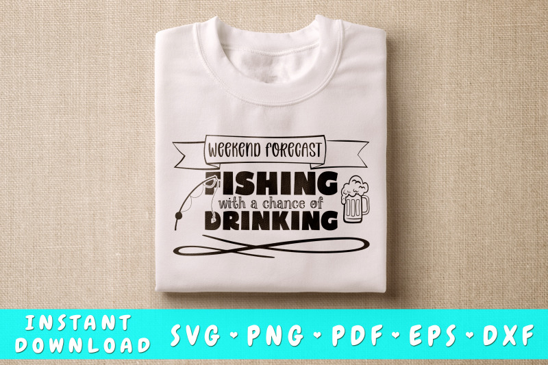 weekend-forecast-fishing-with-a-chance-of-drinking-svg