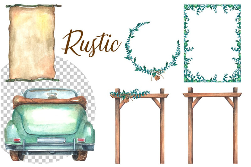 watercolor-rustic-wedding-clipart