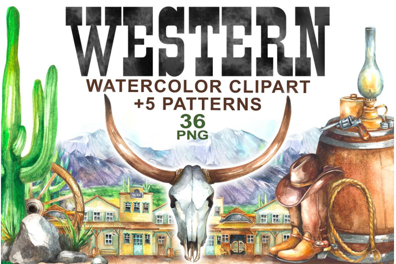 watercolor-western-clipart