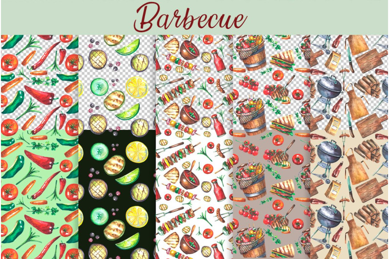 barbecue-watercolor-clipart