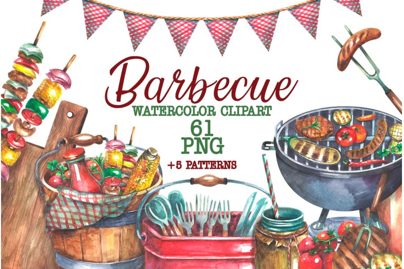 barbecue-watercolor-clipart