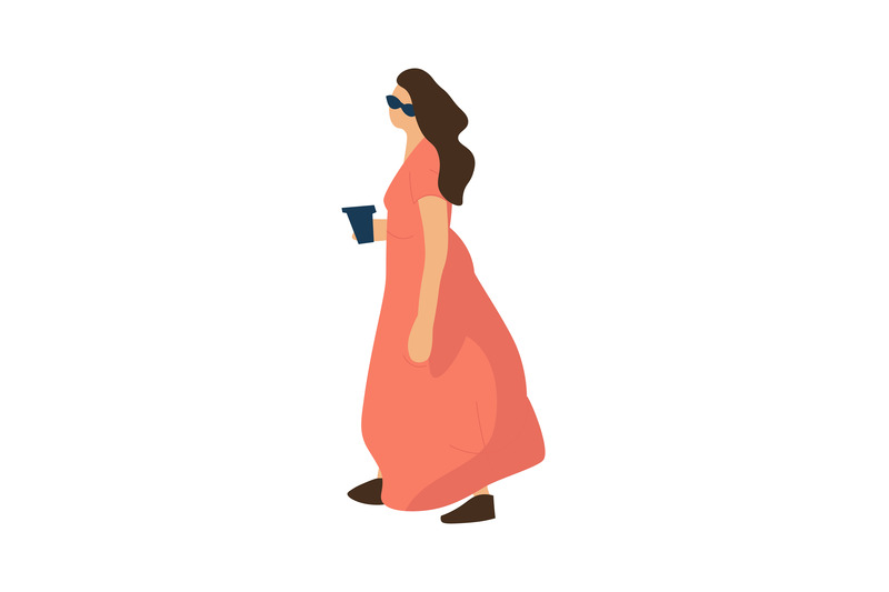 trendy-woman-cartoon-female-wearing-long-dress-and-sunglasses-isolat