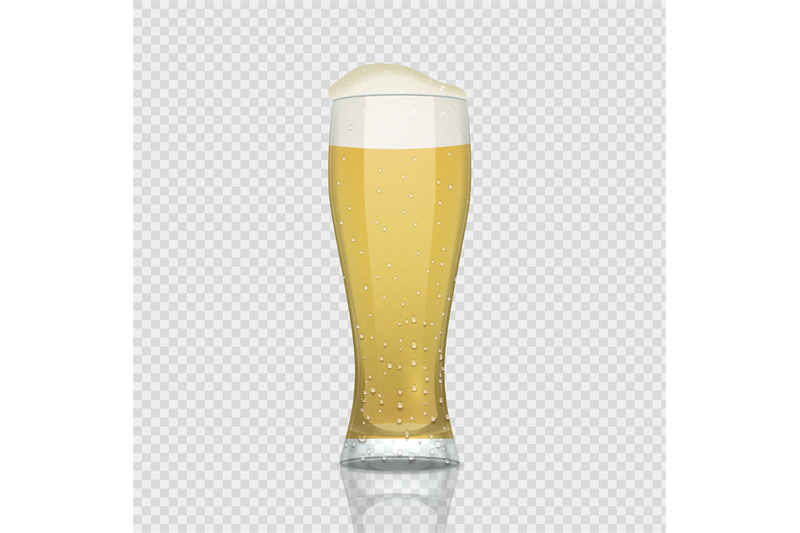 beer-glass-realistic-3d-cup-with-foam-alcohol-drink-pint-of-refreshi