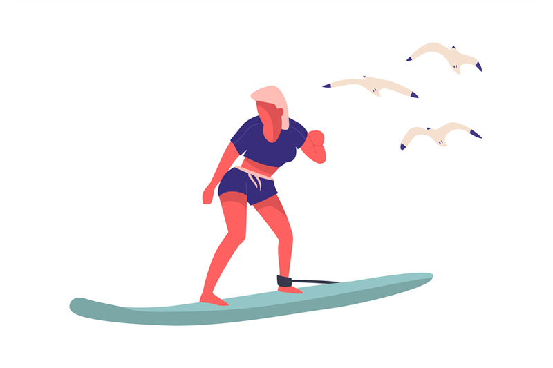 people-at-beach-cartoon-woman-surfing-female-standing-on-surfboard-a