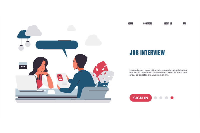 recruitment-landing-page-job-interview-hr-manager-talking-with-candi