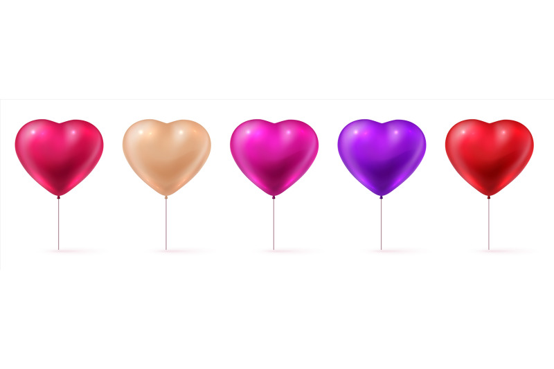 valentine-balloons-realistic-3d-red-pink-and-purple-inflated-forms