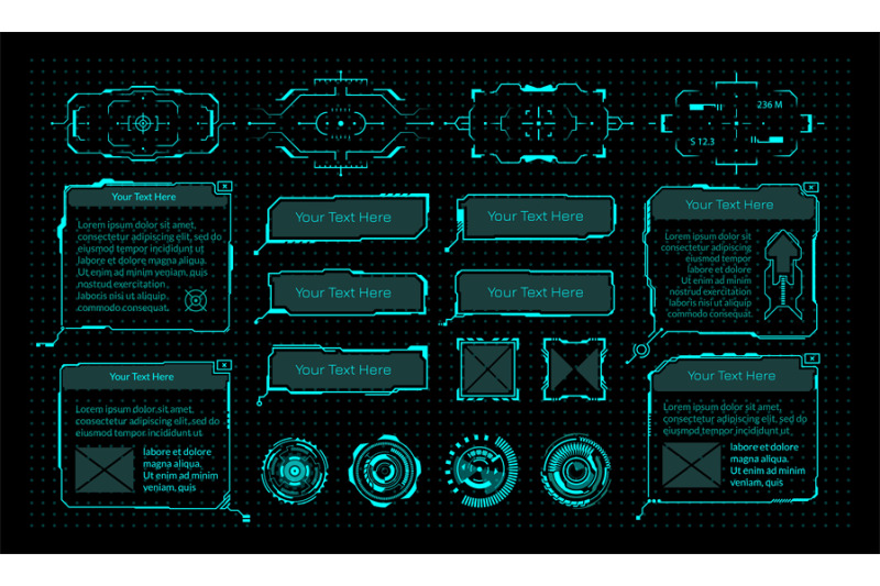 hud-elements-cyberpunk-virtual-game-interface-neon-frames-with-copy