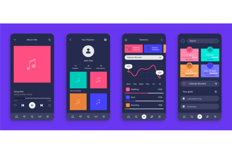 mobile-ui-realistic-smartphone-screens-interface-design-for-musical