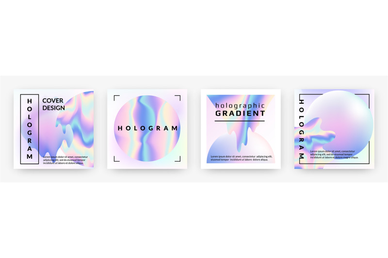 hologram-social-banners-square-rainbow-foil-abstract-geometry-shapes