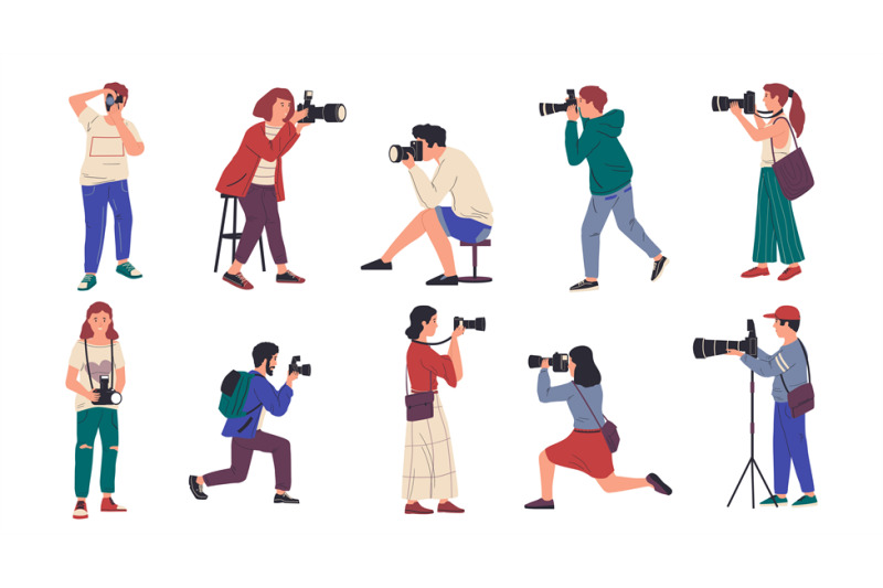 photographers-cartoon-people-with-professional-cameras-taking-picture