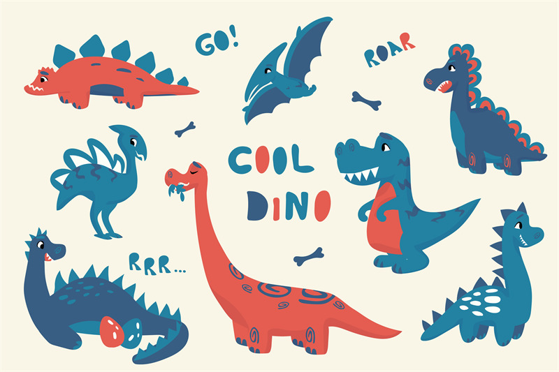 cartoon-dinosaur-cute-doodle-baby-dino-isolated-collection-adorable