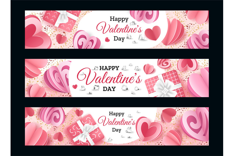 valentines-day-banners-realistic-romantic-invitation-or-greeting-card