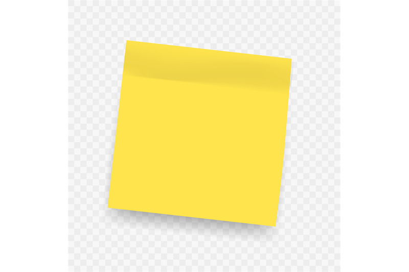 yellow-realistic-sticky-notes-square-post-not-with-soft-shadow-isolat