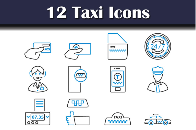 taxi-icon-set