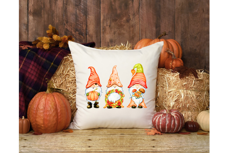 watercolor-fall-gnomes-clipart-autumn-gnome-pumpkin-png