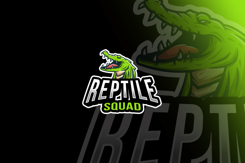 reptile-squad-esport-logo-template