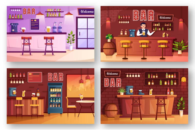 15-bar-or-pub-cartoon-illustration