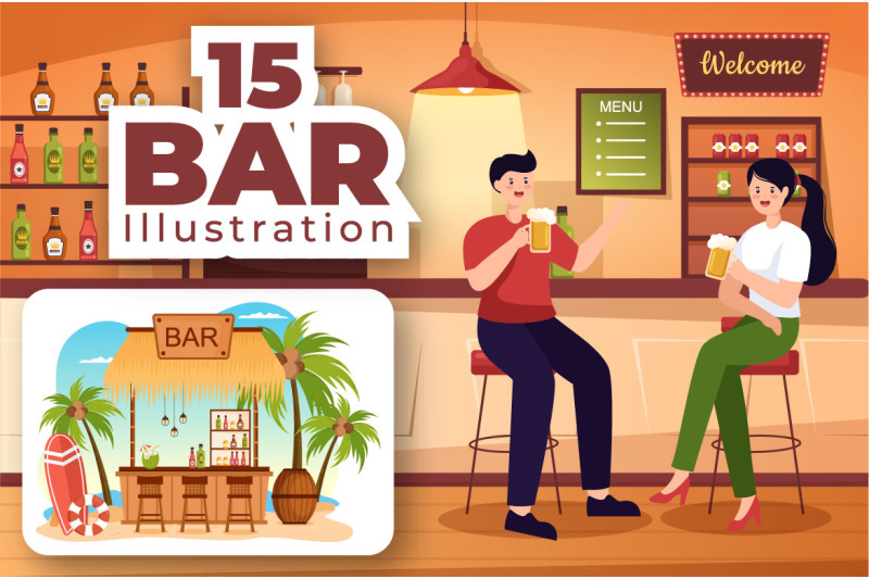 15-bar-or-pub-cartoon-illustration