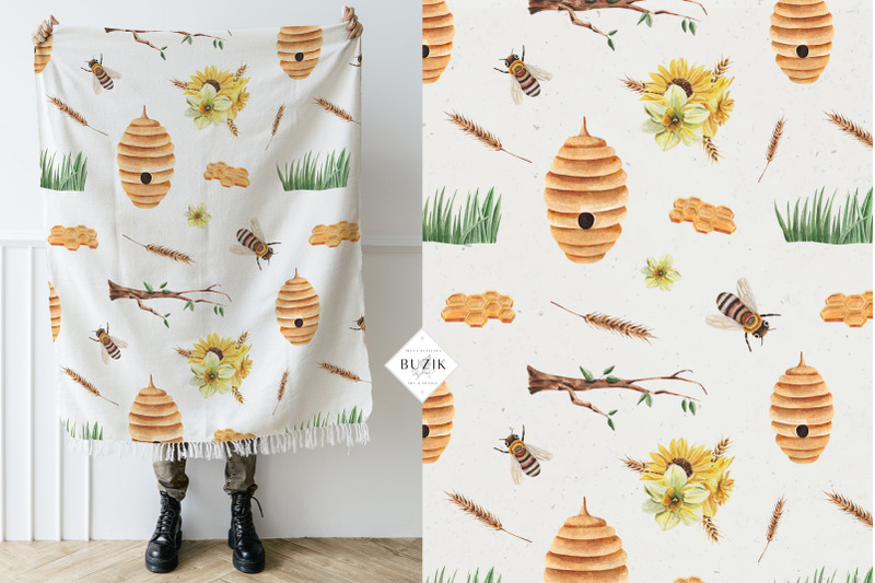 honey-bee-spring-summer-floral-clipart-patterns-frames