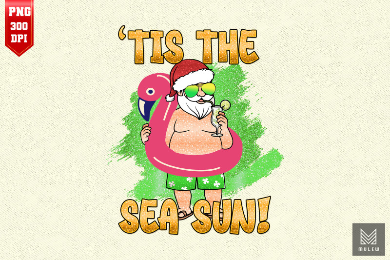 tis-the-sea-sun-santa-flamingo-float