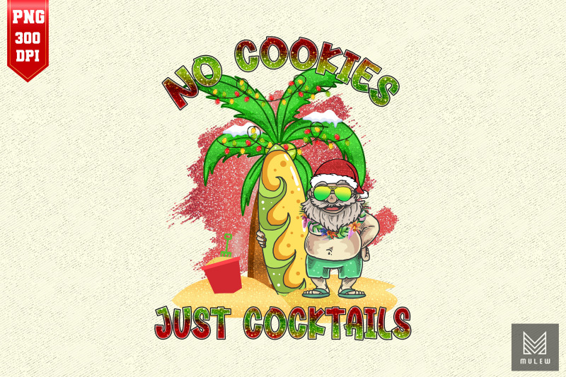 no-cookies-just-cocktails-santa-summer