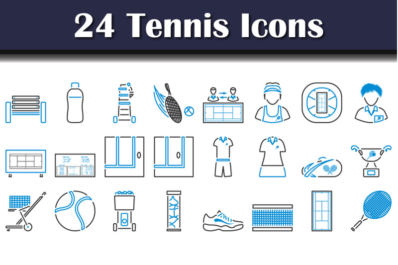 tennis-icon-set