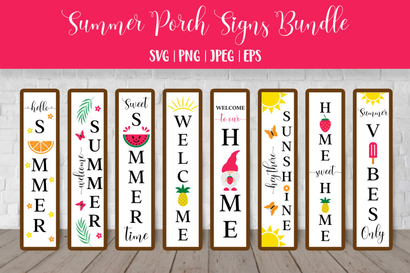 summer-porch-sign-svg-bundle-seasonal-vertical-front-signs