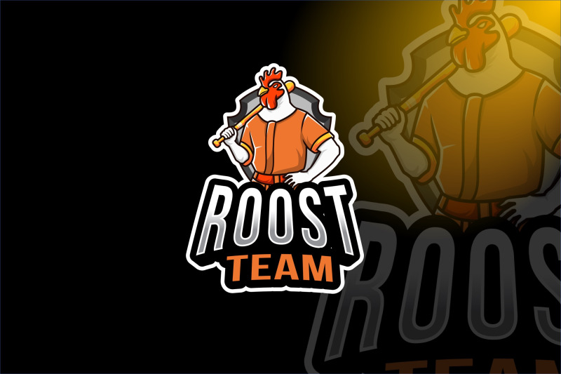 rooster-team-sport-logo-template