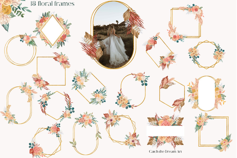 wild-boho-floral-frames-and-wreaths-watercolor