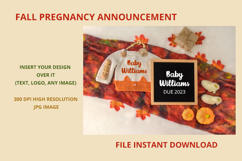 fall-pregnancy-announcement-digital-thanksgiving-pregnancy-announce
