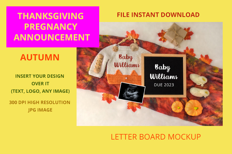 fall-pregnancy-announcement-digital-thanksgiving-pregnancy-announce