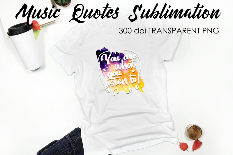 music-quotes-sublimation-funny-t-shirt-designs-music-png