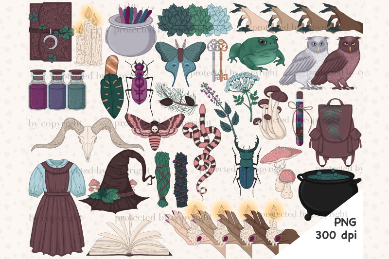 forest-witch-clipart-gothic-halloween-png