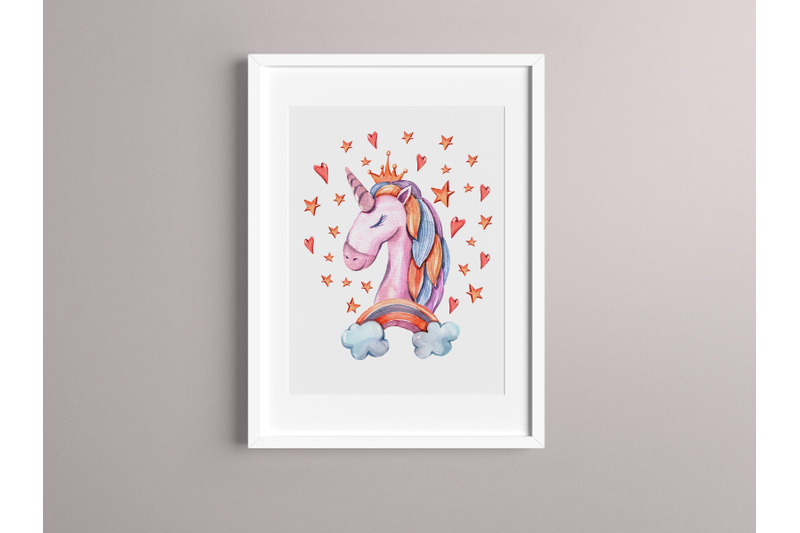 watercolor-cute-unicorn-sublimation-clipart-1-png-file