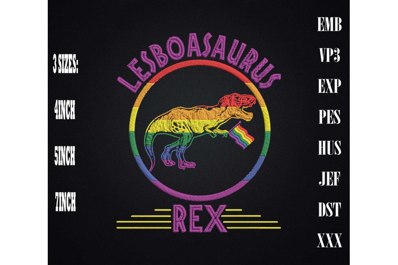 lesboasaurus-rex-lgbt-rainbow-flag-embroidery