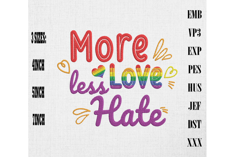 more-love-less-hate-lgbt-gay-pride-embroidery-lgbtq-rainbow-pride