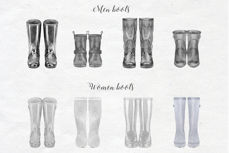 watercolor-wedding-wellies-clipart-rain-boots-for-personalised-print