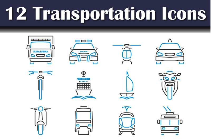 transportation-icon-set