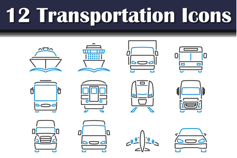 transportation-icon-set